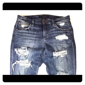 Joe’s Kency Slim Crop 25 Distressed Denim Jeans